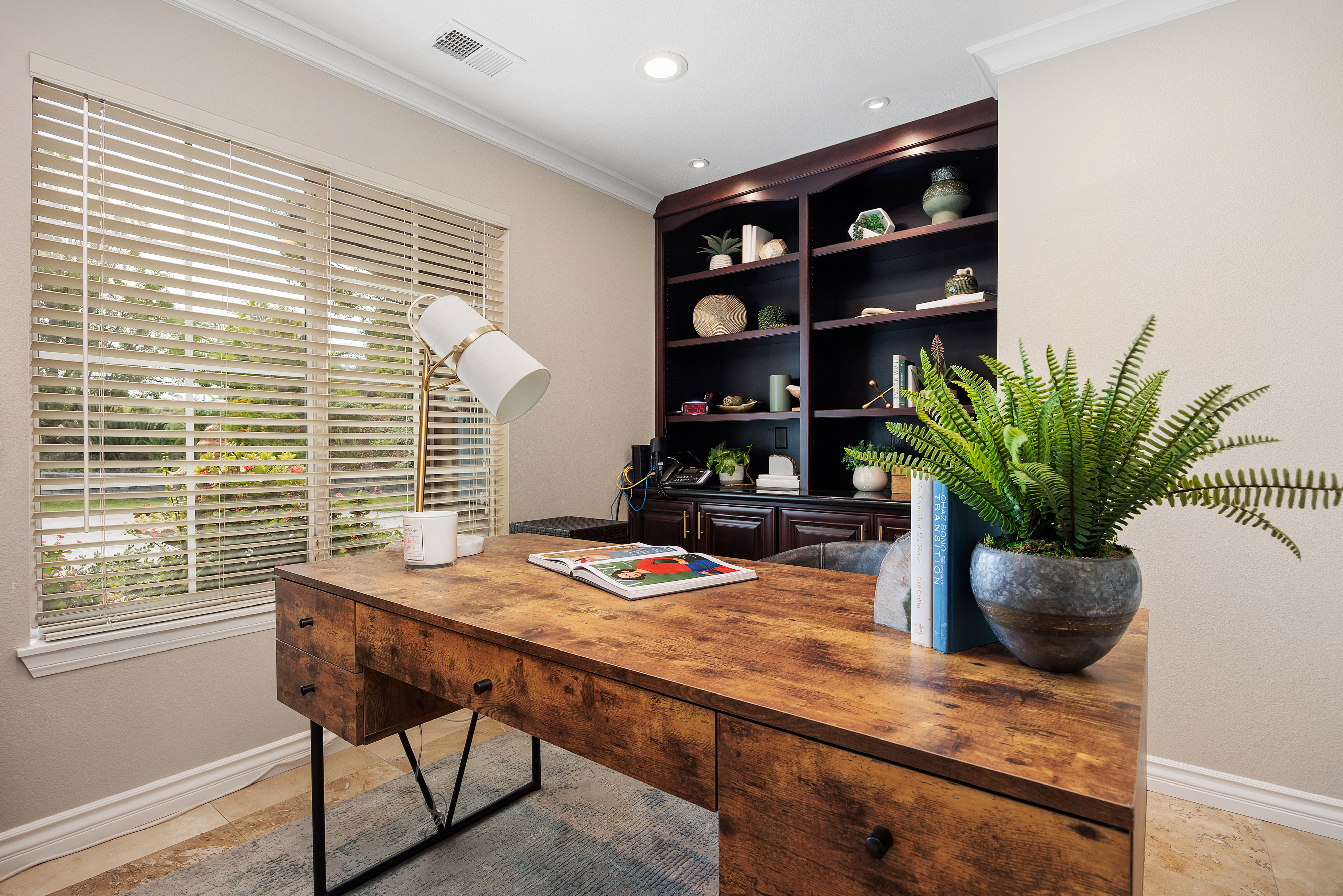 Representative staged living space by Signature Staging