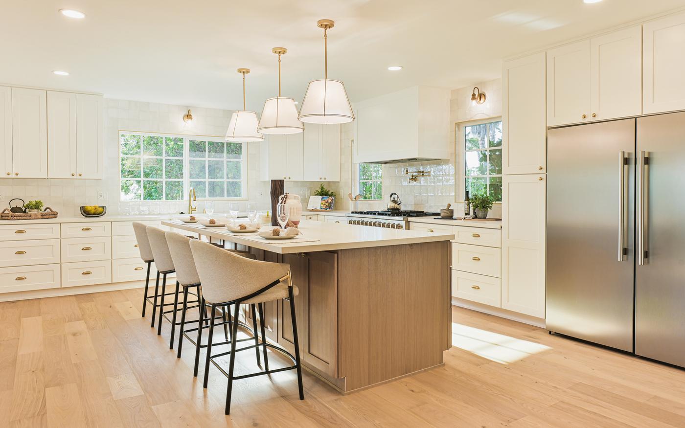Staged kitchen