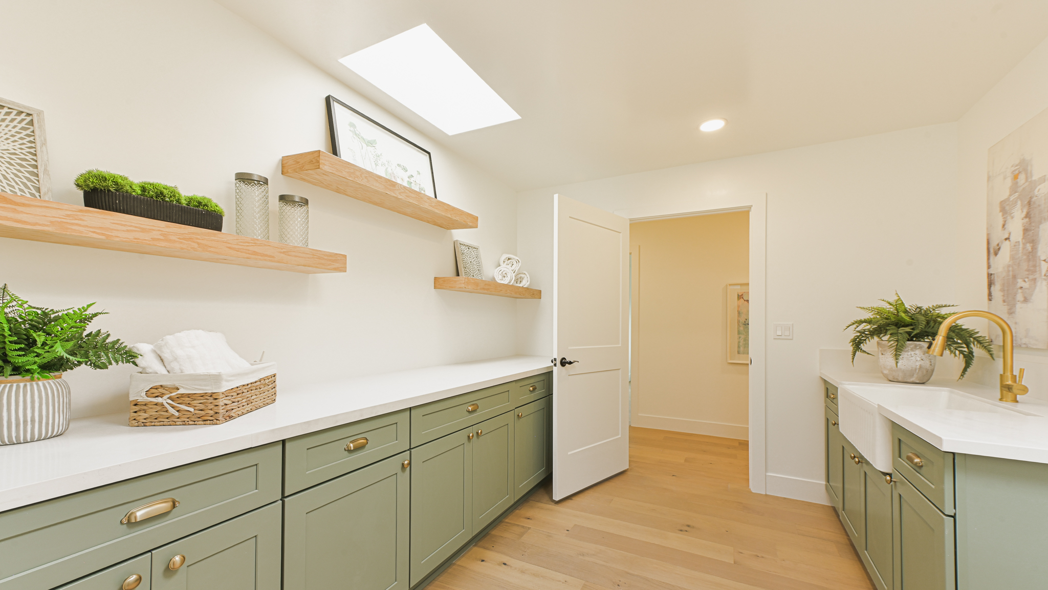 Staged laundry room San Diego